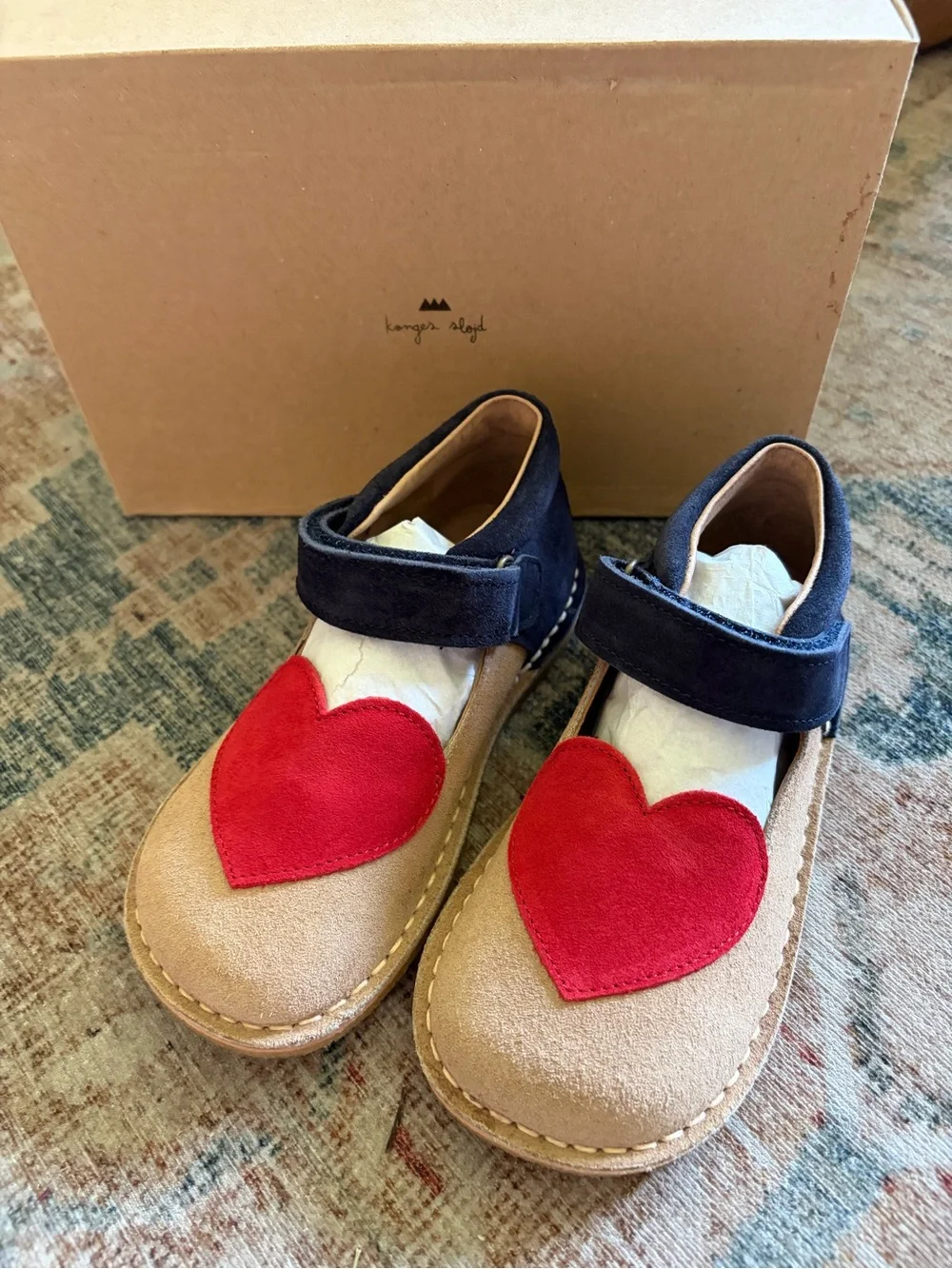 NIB $135 Konges Sløjd Minnie Coeur Tricolore Shoe EU 27, US 10.5